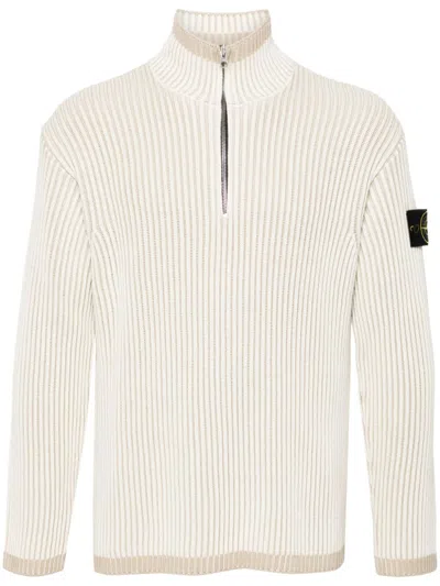STONE ISLAND VANISÉ RIBBED SWEATER