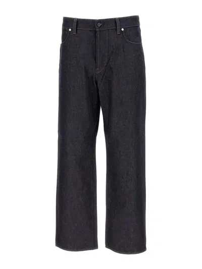 Stone Island Regular-straight-fit Five-pocket Jeans With Rinsed Finish In Blue