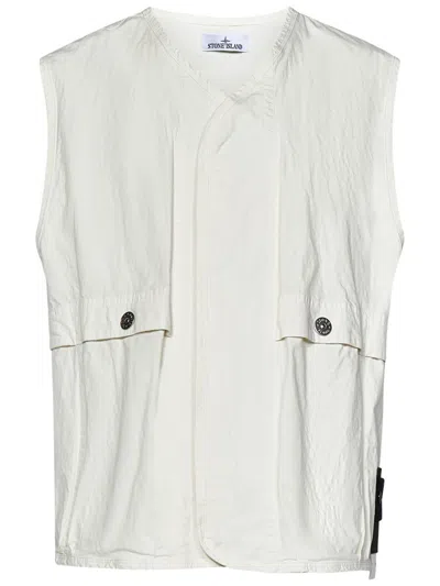 Stone Island Vest In Neutral