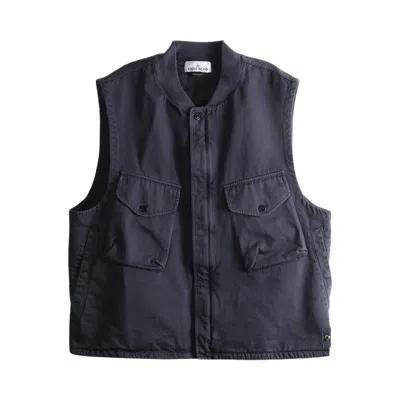 Pre-owned Stone Island Vest 'blue Navy' | Men's Size Xl
