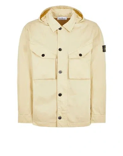 Stone Island Lightweight Jacket Beige Cotton