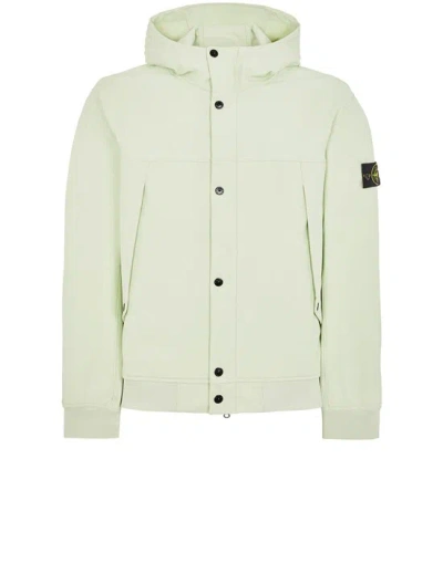 Stone Island Veste Légère Vert Polyester, Élasthanne In Green
