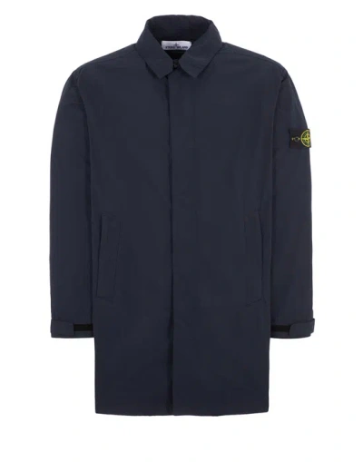 Stone Island Long Jacket Black Polyester