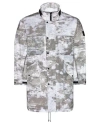Stone Island Veste Longue Gris Polyester In Gris