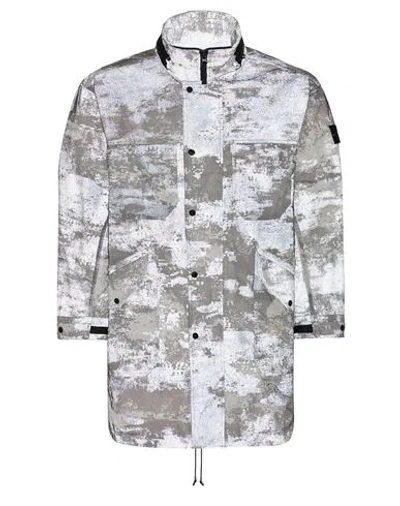 Stone Island Veste Longue Gris Polyester