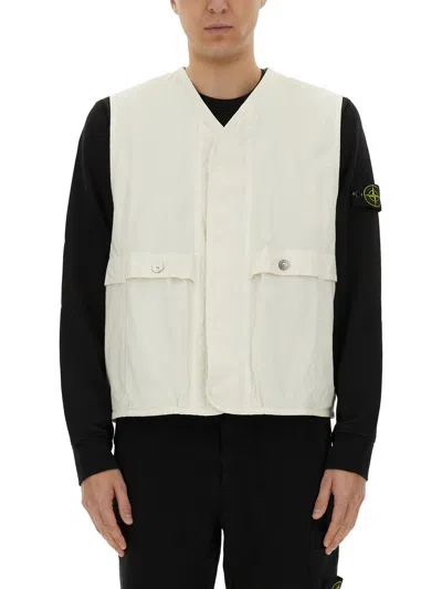 STONE ISLAND VESTS WITH LOGO