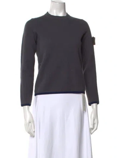 Pre-owned Stone Island Vintage Wool Sweatshirt In Grey