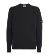 Stone Island Virgin Wool-blend Midweight Sweater In Black