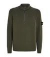 Stone Island Khaki 5100024 Full Rib Rws Wool Sweatshirt In Green