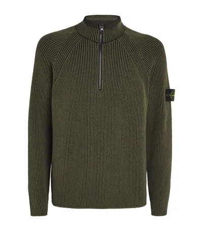 STONE ISLAND VIRGIN WOOL-BLEND SWEATER