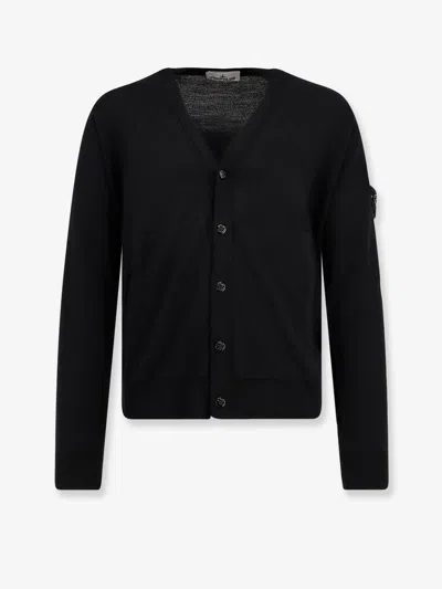 STONE ISLAND VIRGIN WOOL CARDIGAN