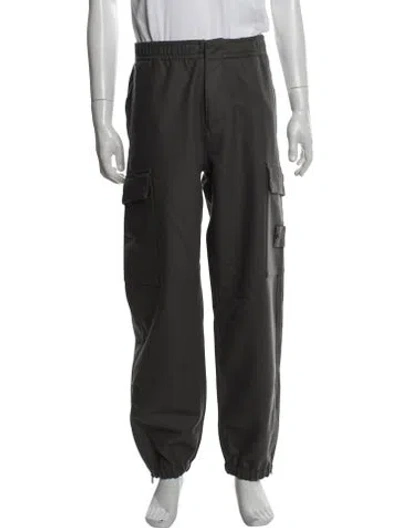Pre-owned Stone Island Virgin Wool Cargo Pants In Grey