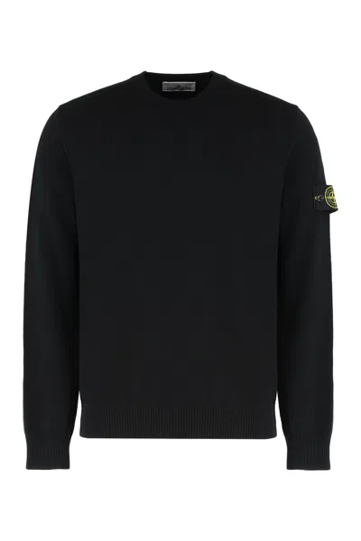 STONE ISLAND STONE ISLAND VIRGIN WOOL CREW-NECK SWEATER