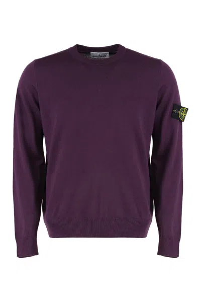 STONE ISLAND STONE ISLAND VIRGIN WOOL CREW-NECK SWEATER