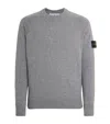 Stone Island Virgin Wool Sweater In Gray