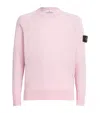 Stone Island Compass Wool-blend Sweater In Pink