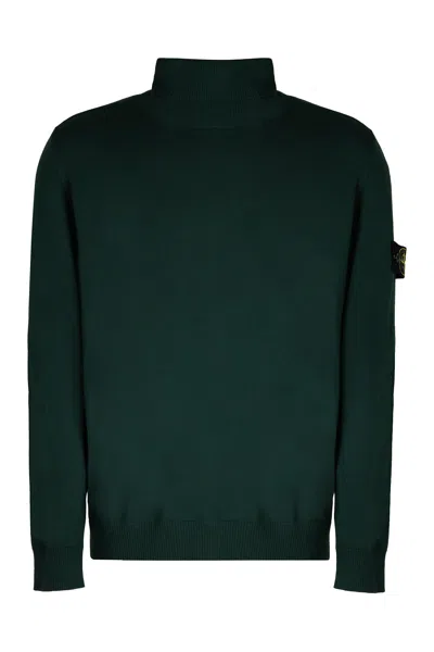 STONE ISLAND STONE ISLAND VIRGIN WOOL TURTLENECK SWEATER