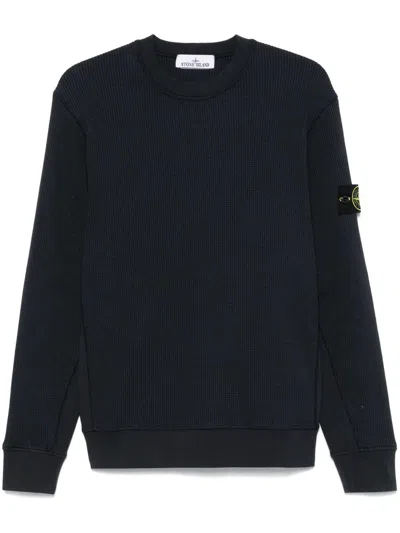 STONE ISLAND STONE ISLAND WAFFLE KNIT SWEATSHIRT