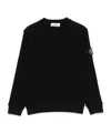 Stone Island Waffle-texture Sweater In Black