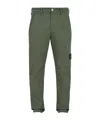 Stone Island Waistband Loop Casual Pants In Green