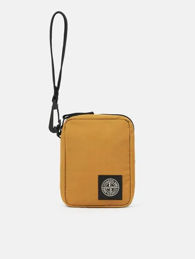 Stone Island Wallet With Compass Logo In Red