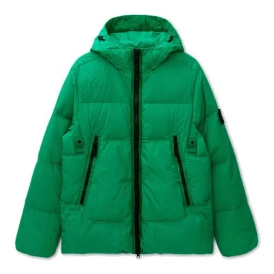 Stone Island Wappen Patch Garment Dyckring Claup Nylon Down Tc Hooded Padded 'green'