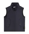 Stone Island Water- And Wind-resistant Membrane Waistcoat In Blue