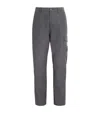 Stone Island Water-resistant Coated Sweatpants In Gray