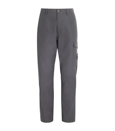 Stone Island Water-resistant Coated Sweatpants In Gray