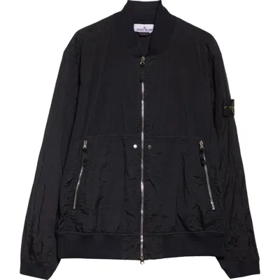 STONE ISLAND STONE ISLAND WATER RESISTANT ECONYL® REGENERATED NYLON BOMBER JACKET