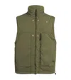 Stone Island Water-resistant Padded Gilet In Green