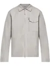 Stone Island Gray Weatherproof Cotton Canvas Ghost Jacket In Grey
