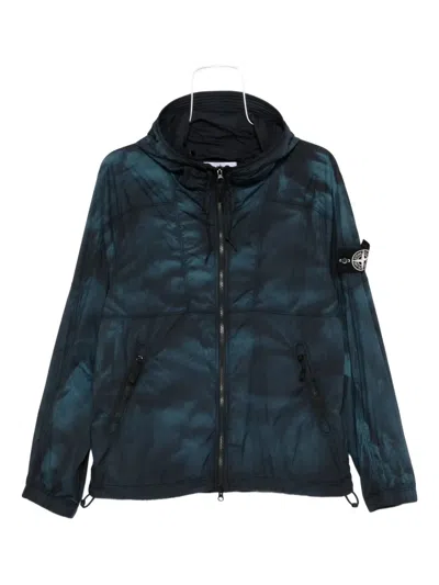 Stone Island Waterproof Jacket In Green