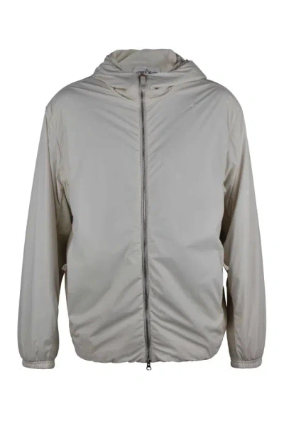 Stone Island Waterproof Jacket In Neutral