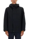 Stone Island Waterproof Jacket With Hood In Black