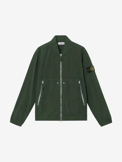 Stone Island Watro Bomber Jacket In Military Green