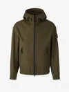 Stone Island Dark Green Jacket With Hood In Military Green
