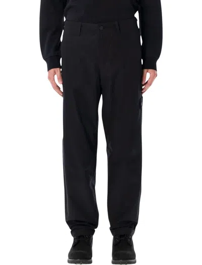Stone Island Weatherproof Cotton Canvas, Organic Cott In Black