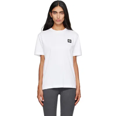 Stone Island White 2100027 60/2 Cotton Jersey T-shirt In V0001 White