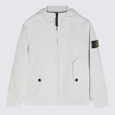 Stone Island Kids' White Casual Jacket