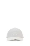 STONE ISLAND WHITE COTTON BASEBALL CAP
