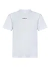 Stone Island Logo-print Organic Cotton-jersey T-shirt In White