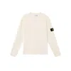 Stone Island Wool Blend Sweatshirt With Iconic Logo Patch And Timeless Design In Neutral