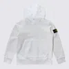 Stone Island White Cotton Sweatshirt In White