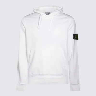 Stone Island White Cotton Sweatshirt