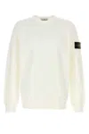Stone Island Textured Knitwear Sweater With Logo Patch In Neutral