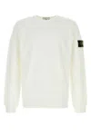 STONE ISLAND WHITE COTTON SWEATSHIRT