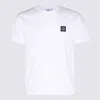 Stone Island White Short-sleeve T-shirt With Compass Patch In White
