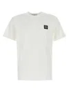Stone Island White Short-sleeve T-shirt With Compass Patch In White