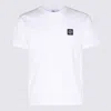 Stone Island White Short-sleeve T-shirt With Compass Patch In White